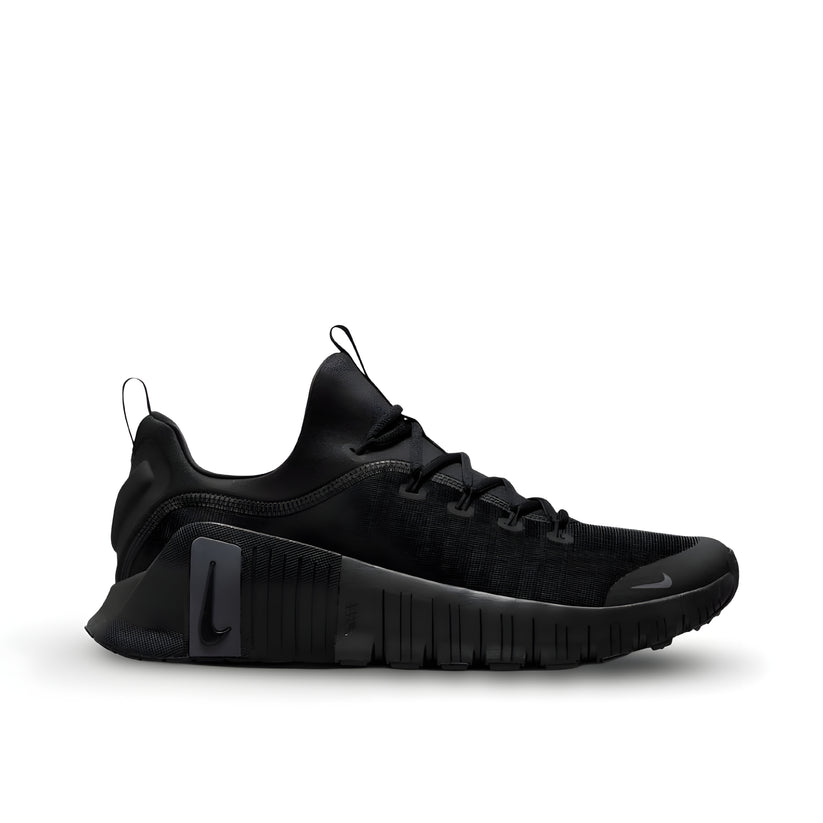 "Nike Free Metcon 6 Full Black training shoe with breathable mesh upper and reinforced heel"

"Side view of Nike Free Metcon 6 Black Anthracite showing flexible sole and Flywire cables"

"Close-up of Nike Free Metcon 6 Full Black with durable rubber outsole and cushioned midsole"

"Nike Free Metcon 6 Black – versatile and lightweight cross-training shoe"