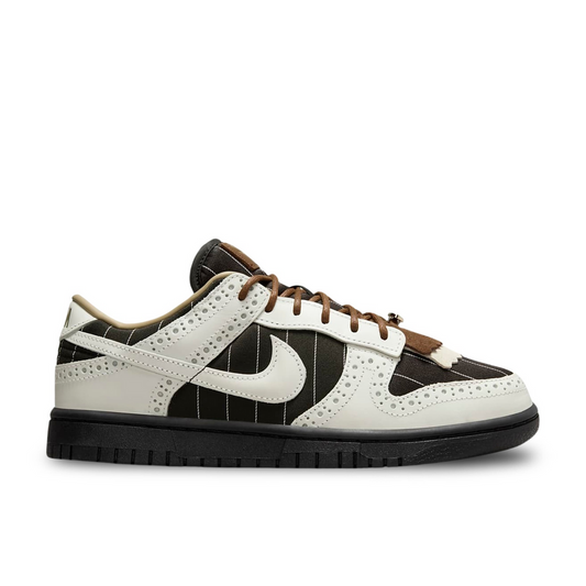 "Nike Dunk Low LX Summit White and Cacao Wow sneaker with white leather and cacao brown fringed overlays"

"Side view of Nike Dunk Low LX Summit White and Cacao Wow with pinstripe detailing and waxed laces"

"Close-up of Nike Dunk Low LX Summit White and Cacao Wow showing padded collar and premium leather"

"Nike Dunk Low LX Summit White and Cacao Wow – women’s exclusive sneaker with classic hoops DNA"